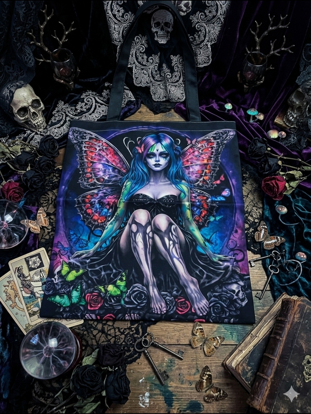 Mystical Fairy Goth Tote Bag – NWOT